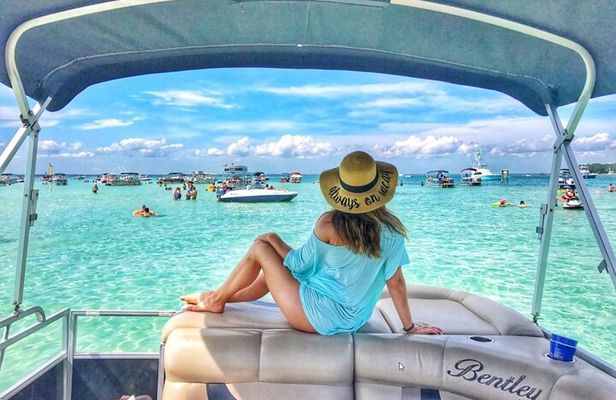 Ultimate Crab Island Tour Private Pontoon Charter