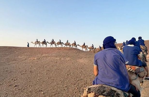 Private sunrise Hot Air Balloon & Agafay Desert Magic with Dinner