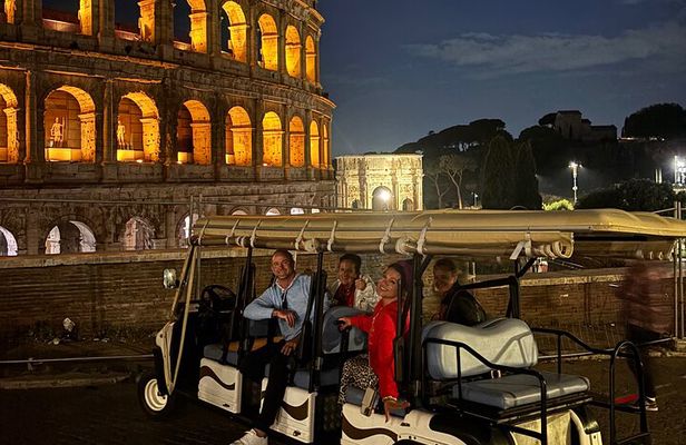 Private Night Golf Cart Tour in Rome