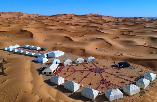 Merzouga Luxury AC Camp: Camel Ride, Dinner & breakfast