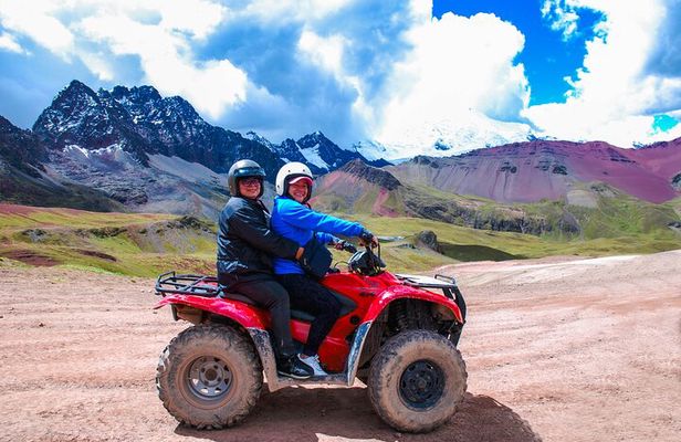 From Cusco: Vinicunca Rainbow Mountain ATV Tour with Meals