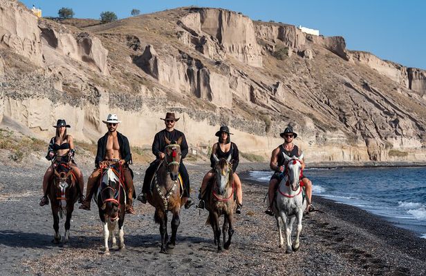Santorini: Ride a Donkey or a Horse through Volcanic landscapes