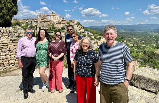 Afternoon Hilltop Villages of Luberon from Aix en Provence