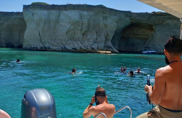 Syracuse Ortigia, Sea Caves, Pillirina, Bubbles Boat Tour