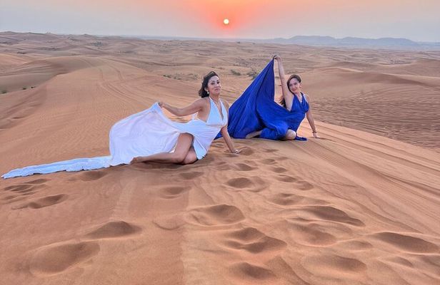 Private Safari with Quad Bike Camel Ride Flying Dress Photoshoot