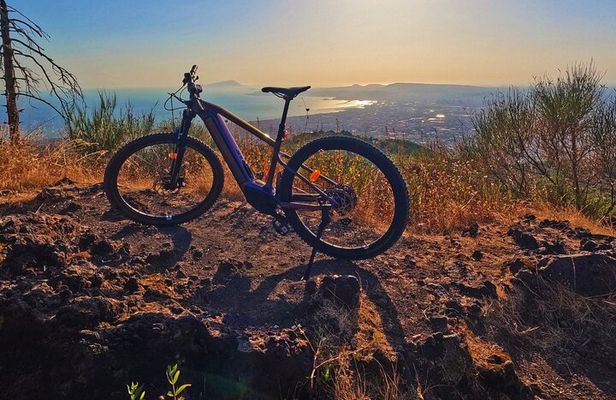 Naples E Bike Tour on Mount Vesuvius with a Cycling Guide
