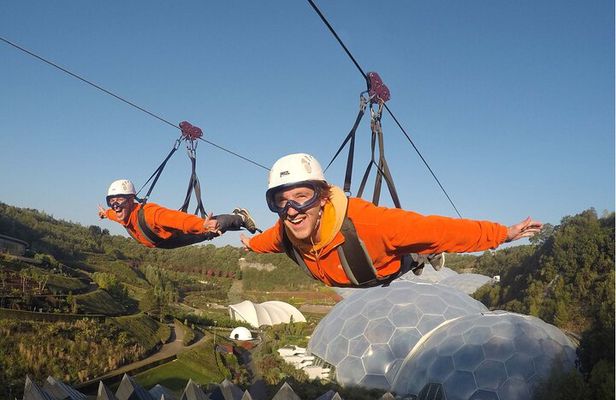 England’s Fastest Zipline at the Eden Project