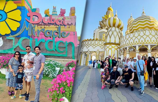 Dubai Miracle Garden and Global Village Tour with Transfer