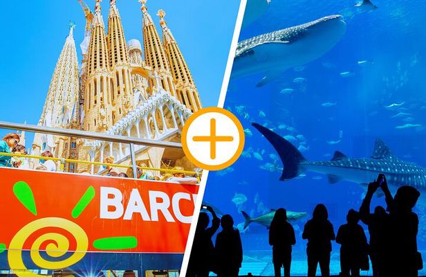 Barcelona Hop On Hop Off Bus Tour With Aquarium Admission