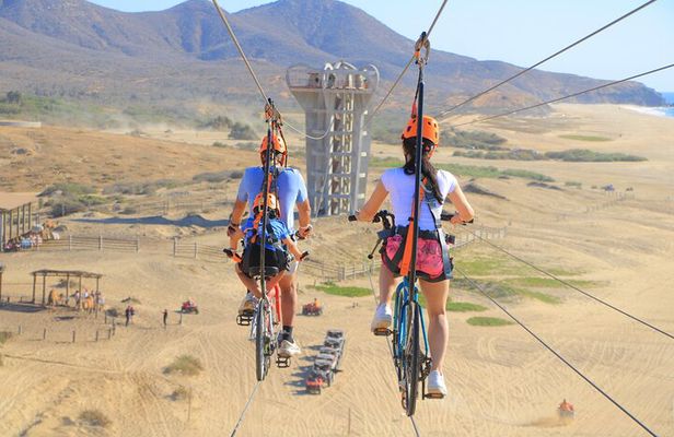 Combo Horseback ride & Sky Bike in Cabo by Cactus Tours Park