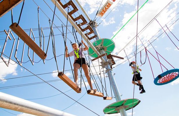 Zipline and Adventure Tower at Ryze Adventure in Missouri