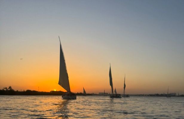 Relaxing Felucca Ride on the Nile River with Cairo Pickup