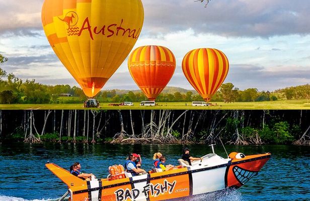 Cairns Hot Air Balloon Flight + Bad Fishy Jet Boating Cairns