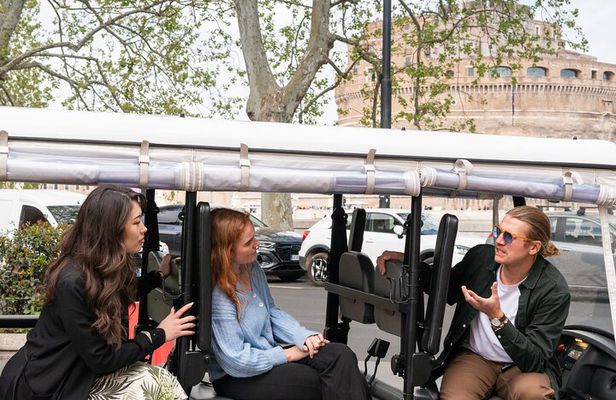 Enjoy Rome major attractions by Golfcart