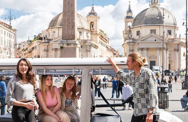 Top Ten Rome Major Attractions Private Tour by Golf Cart