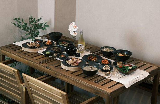 Korean Cooking Class Full Meal with BBQ on an All in One Table