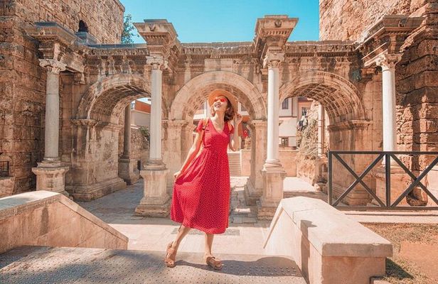 Antalya City Tour with Boat Trip and Waterfalls From Kemer