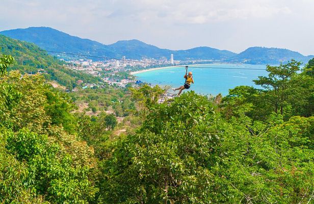 Phuket Jungle Adventure with 42 Zipline Platforms and ATV Safari