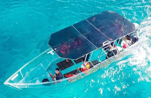 Incredible Transparent Boat Ride in Cancun 