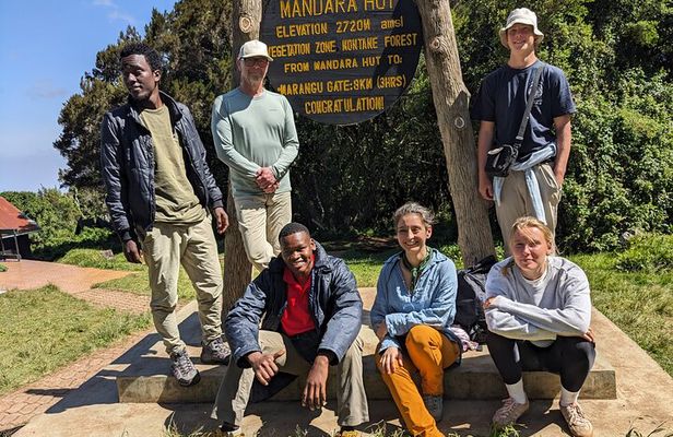 Marangu Route Hiking to Mandara Hut on Mount Kilimanjaro