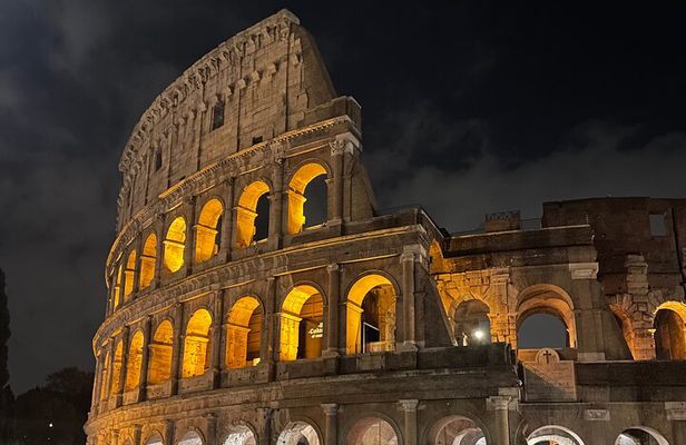 Rome by Night in Golf Cart