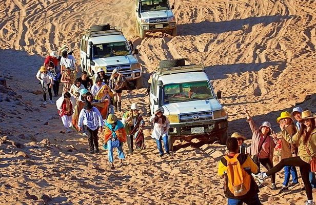 Private VIP Hurghada Desert Jeep Safari with Camel Ride and BBQ