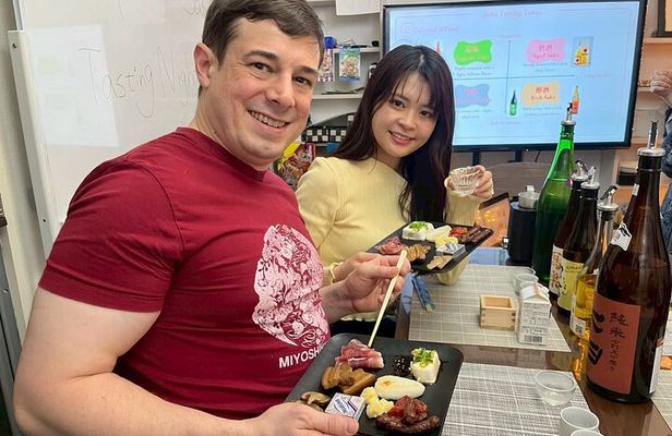 Japanese Sake Tasting and Masu Crafting Experience in Tokyo