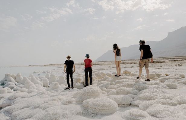 Dead Sea Pink Lake and Salt Beach Private Tour