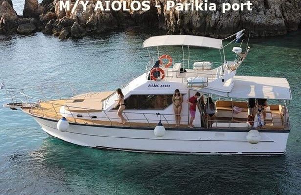 Motor Yacht Sea Tour Antiparos and Despotico from Parikia/Paros