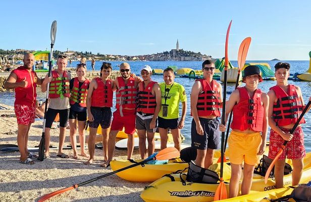 Rovinj-Amazing kayak tour,explore the island & snorkeling