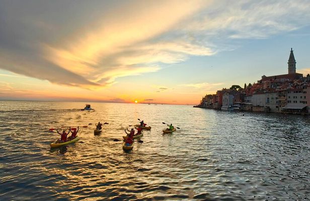 Rovinj amazing kayak tour-free drink &snorkeling &jumps &photos