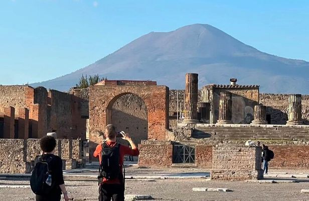 From Naples, a small-group guided tour of Pompeii
