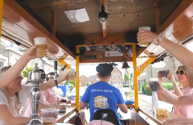 Premium beer bike with drinks and entertainment in Hotton