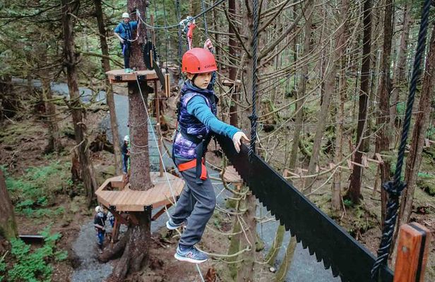 Aerial Adventure Ropes Course in Sitka