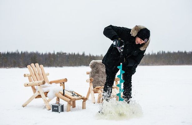VIP Ice Fishing "ICEBREAKER" Lunch in Glass Igloo