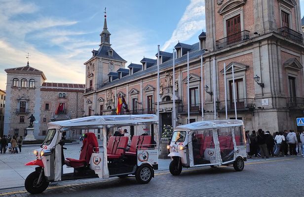 Madrid Tuk Tuk & Olé Experience – Private 1.5h Cultural Tour