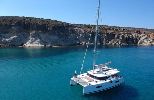 Private Catamaran Half Day Afternoon Cruise with Sunset: Kleftiko