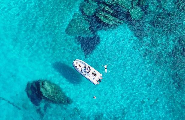From Olbia: dinghy tour with snorkeling at Tavolara