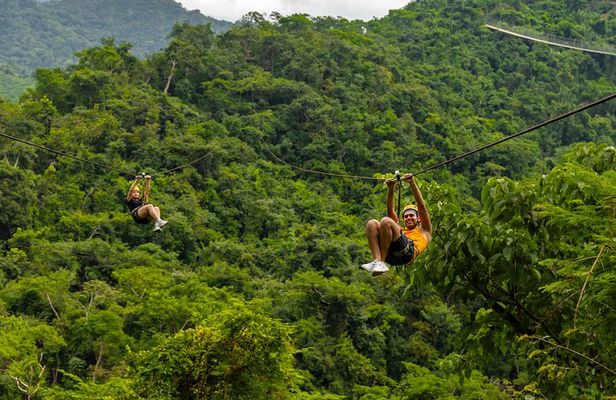 8 Ziplines, Jorullo Bridge walk in and tequila tasting
