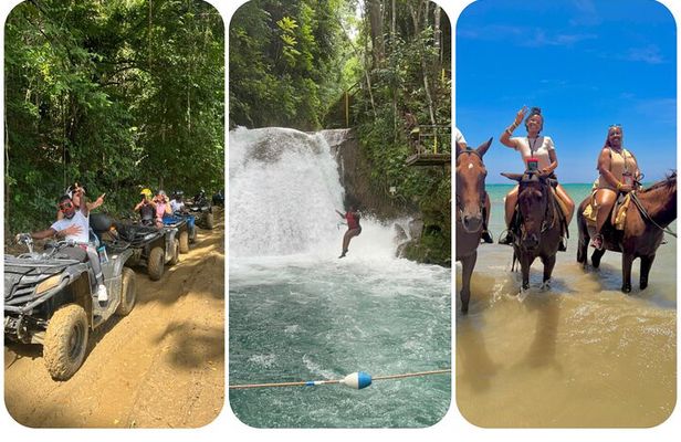 Horseback Riding, ATV and Blue Hole Water Falls Tour in Jamaica