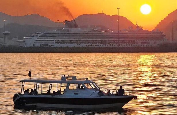 Sunset and Muscat Coastal View and Speed Boat Adventure