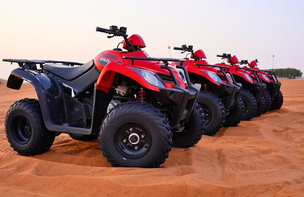 Dubai Desert Safari With Quad Bike Camel Ride BBQ Pick and Drop