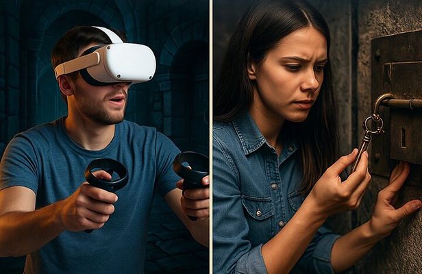 Bundle 1 Hour Real Life Escape Room 1 Hour VR Escape Game