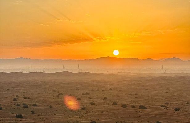 Sunrise Desert View with ATV Quad Biking and Camel Riding