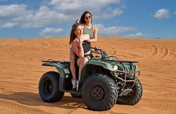 Quad Bike Desert Safari Red Dunes Pick & Drop Dinner Live Shows