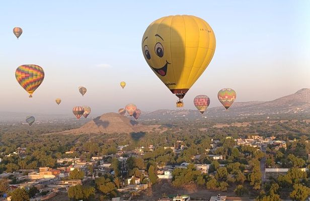Balloon Flight and Teotihuacan Experiences (Breakfast in Caves)