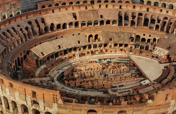 Colosseum Arena Floor Twilight Tour with Imperial Forums