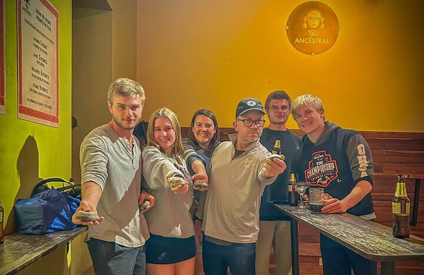 Experience Colombian Barbecue Murals and Traditional Games.
