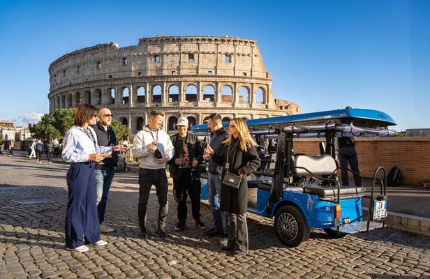 Rome in Style: Golf Cart Tour with Prosecco and Gelato