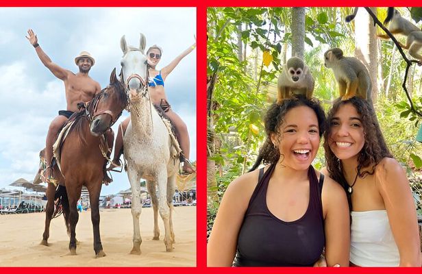 2X1: MonkeyLand plus horseback riding beach in Puerto Plata
